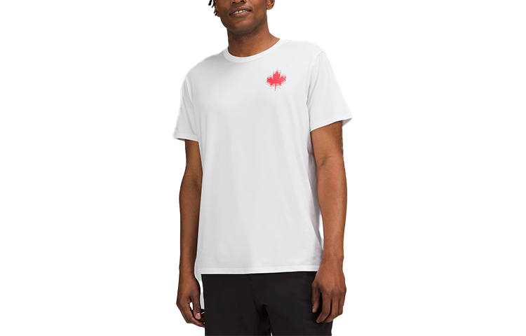 Lululemon Team Canada The Fundamental T Shirt Coc Logo In Red T Shirt Men's