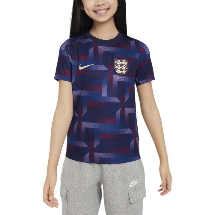 Nike Nike AcademyEngland T Shirt Purple Ink Teenagers