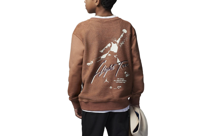 Jordan Jordan Sweatshirt Mineral Clay Yellow Kids'