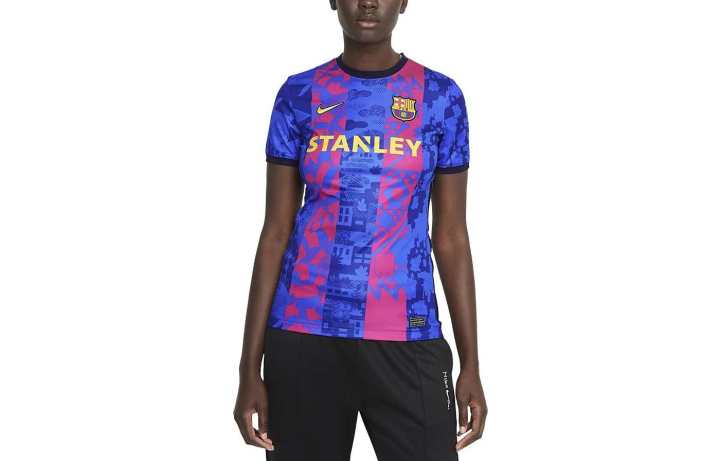 Nike Nike Barcelona Soccer Jersey Women's Purple