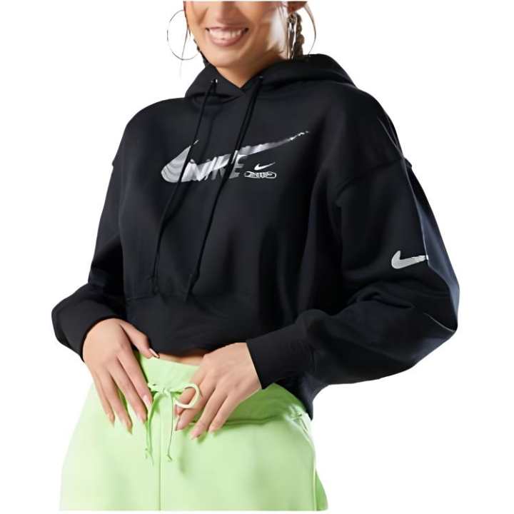 Nike Nike Sweatshirts Women's Black Hooded Moderate Regular