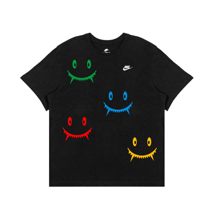 Nike Nike Dri Fit T Shirts Unisex Black Crew Neck Moderate Straight Fit