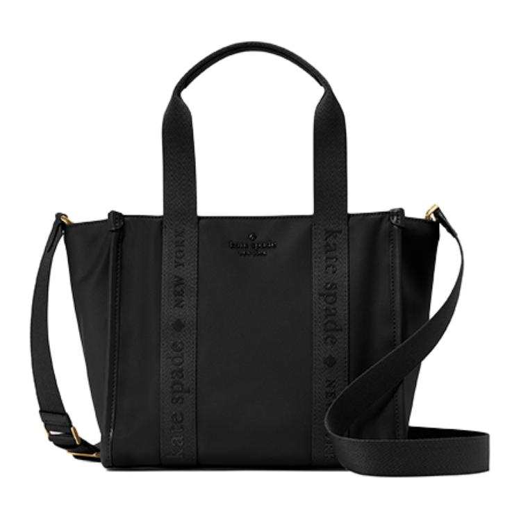 Kate Spade Fabric Tote Bag, Shopping Bag, Shoulder Bag, Handbag Small Women's Black