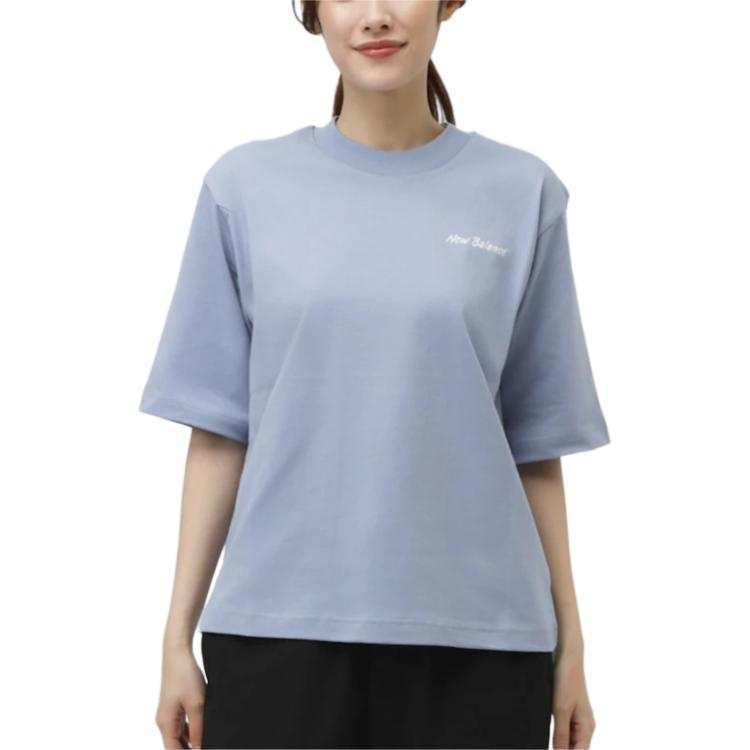 New Balance New Balance Drop Shoulder Sleeve T Shirt Women's Blue