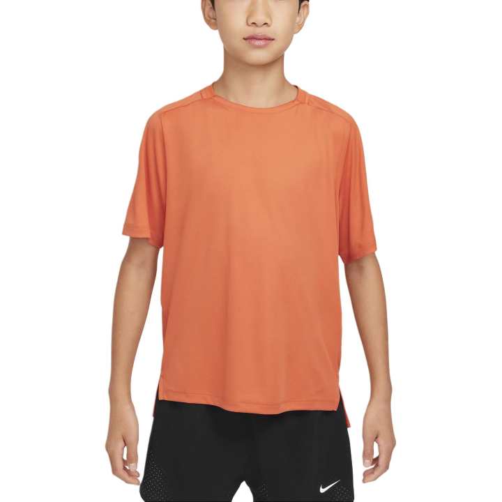 Nike Nike Dri FitSwoosh T Shirt Orange Teenagers