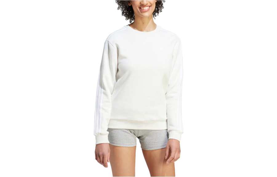 Adidas Adidas T Shirts Women's White Crew Neck Moderate Straight Fit