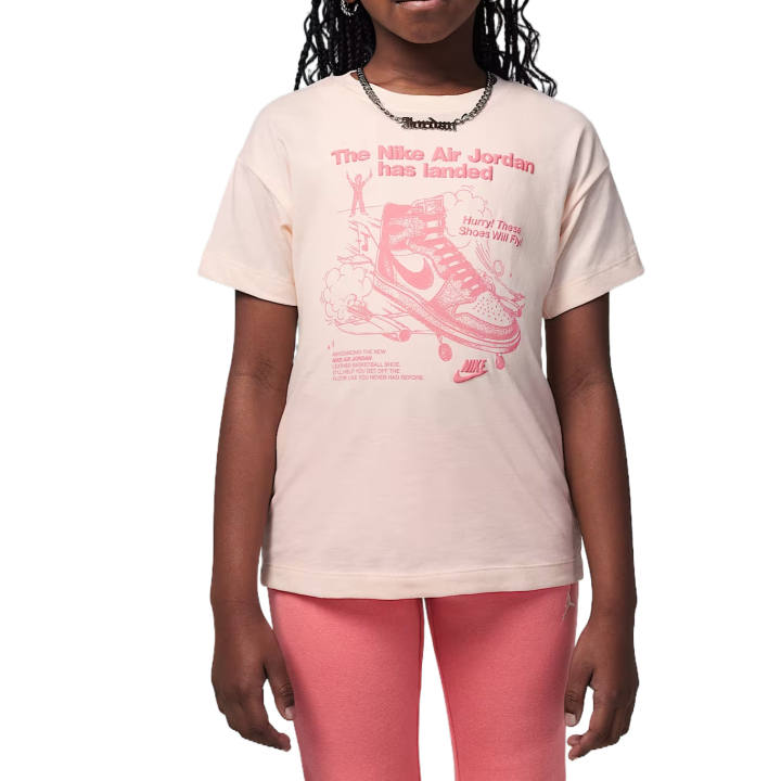 Jordan Jordan Air Jordan 1 T Shirt Light Pink Children Aged 3 7 Years Old