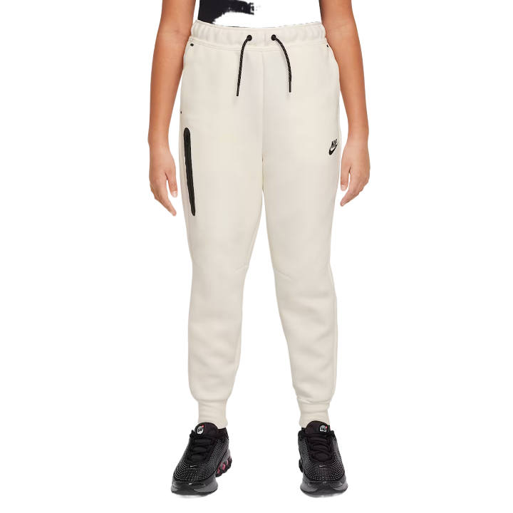 Nike Nike Full Length Pants Sportswear Tech Fleece White Teenagers