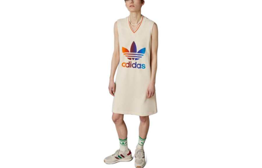 Adidas Originals 70s Sleeveless Dress Women's Beige