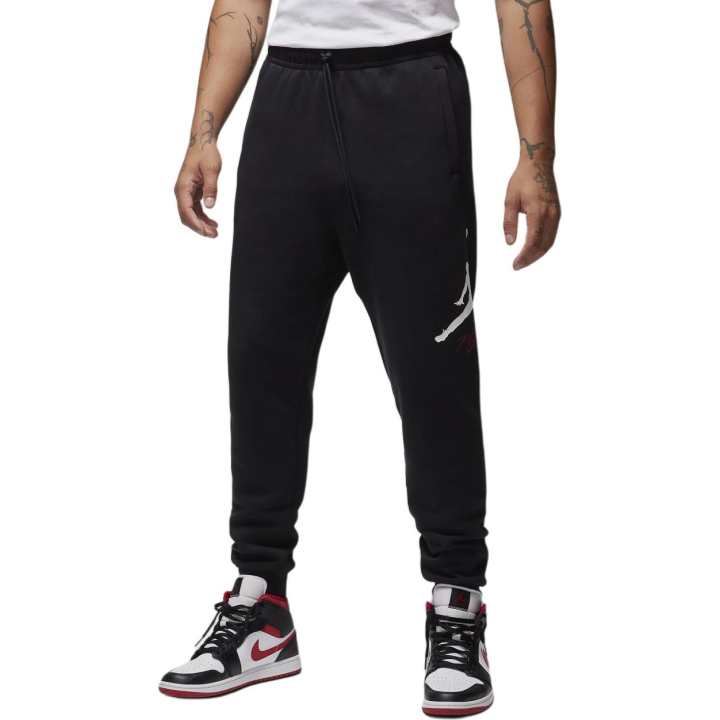 Jordan Jordan Knitted Sweatpants Men's Black Moderate Cuffed Pants