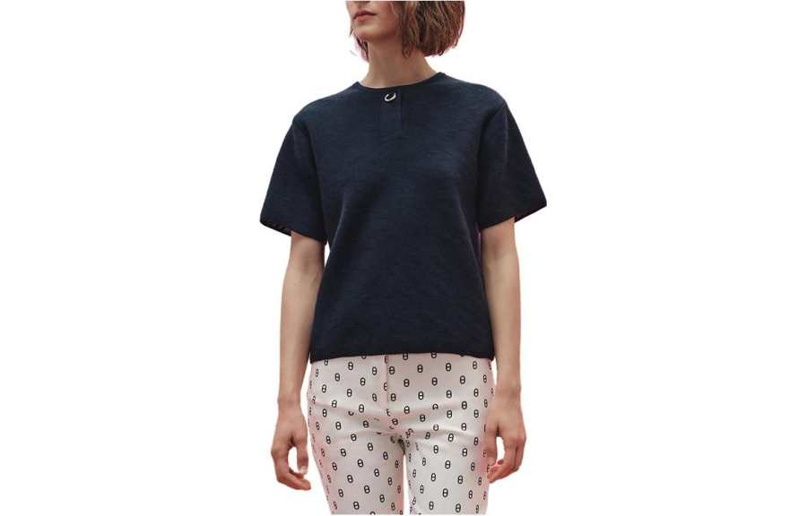 HERMES SS23 Cashmere Sweater Women's Marine Blue