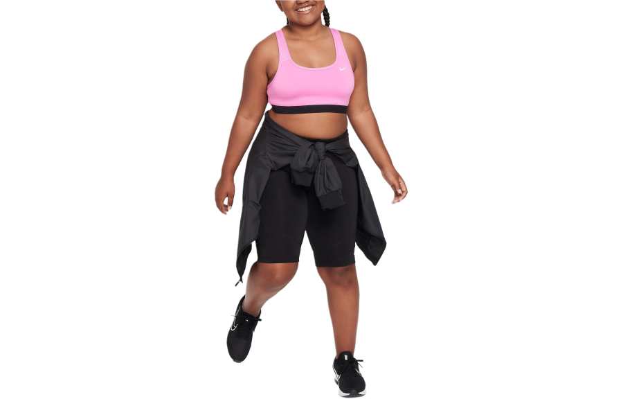 Nike Nike Big Kids' Girls' Sports Bra Kids' Sports Underwear Kids' Naughty Pink
