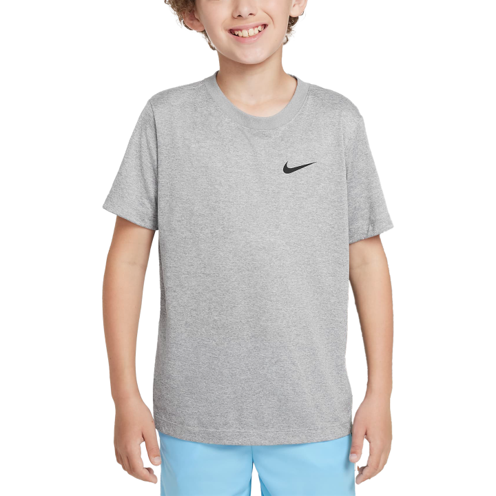 Nike Nike T Shirt Rolling Gray/Sterling Silver/Heather Teenagers