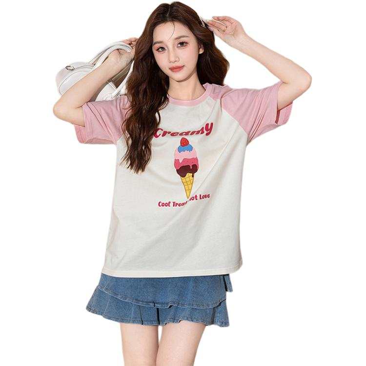 Tonlion Raglan Sleeve T Shirt Women's