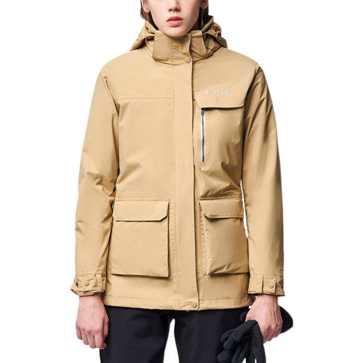 Columbia Jackets Women's Yellow Hooded Moderate Other