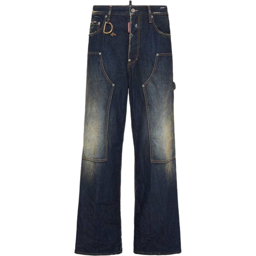DSQUARED 2 Dsquared2 D Ring Distressed Loose Fit Jeans