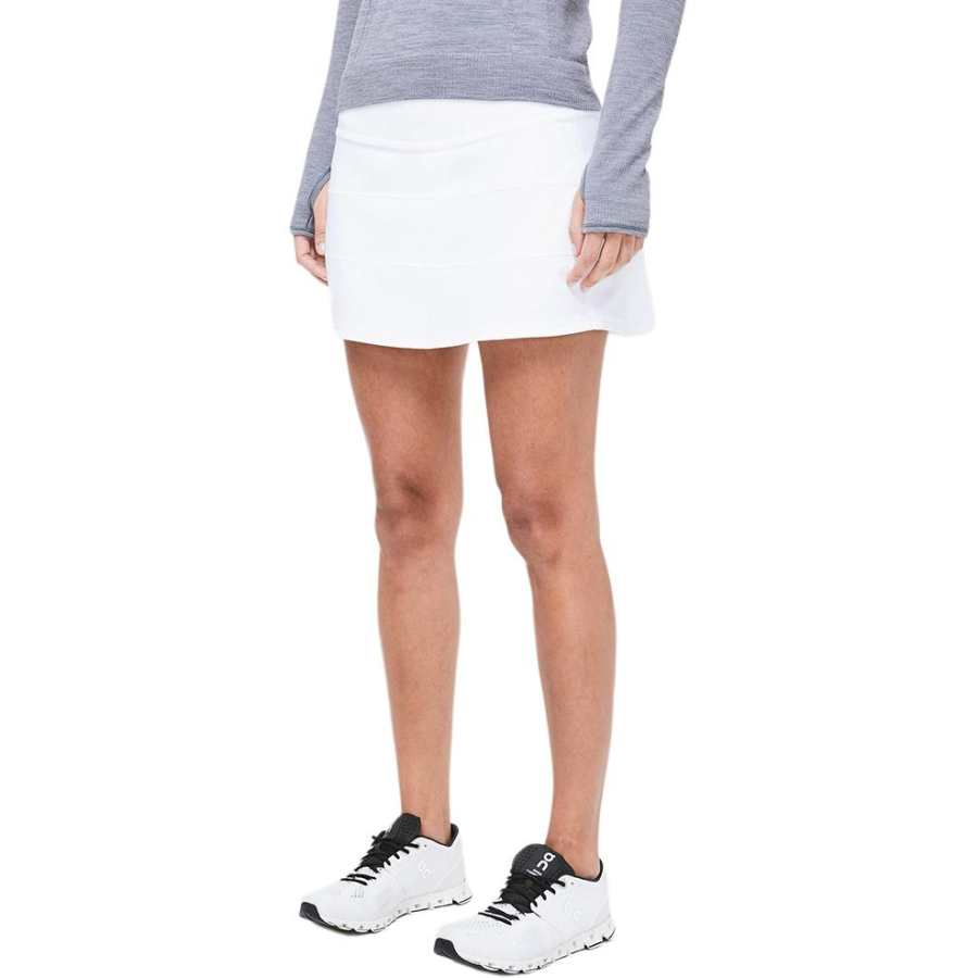 Lululemon Pace Rival REG Casual Short Skirts Women's White