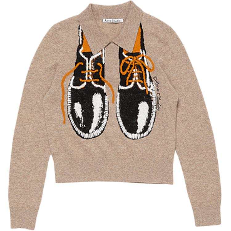 Acne Studios Acne Studios Graphic Detailed Knitted Sweater