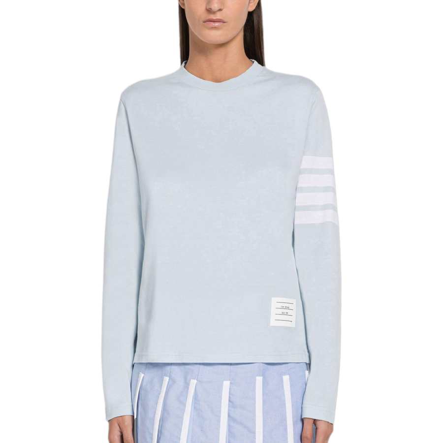 Thom Browne three-stripe long-sleeved T-shirt