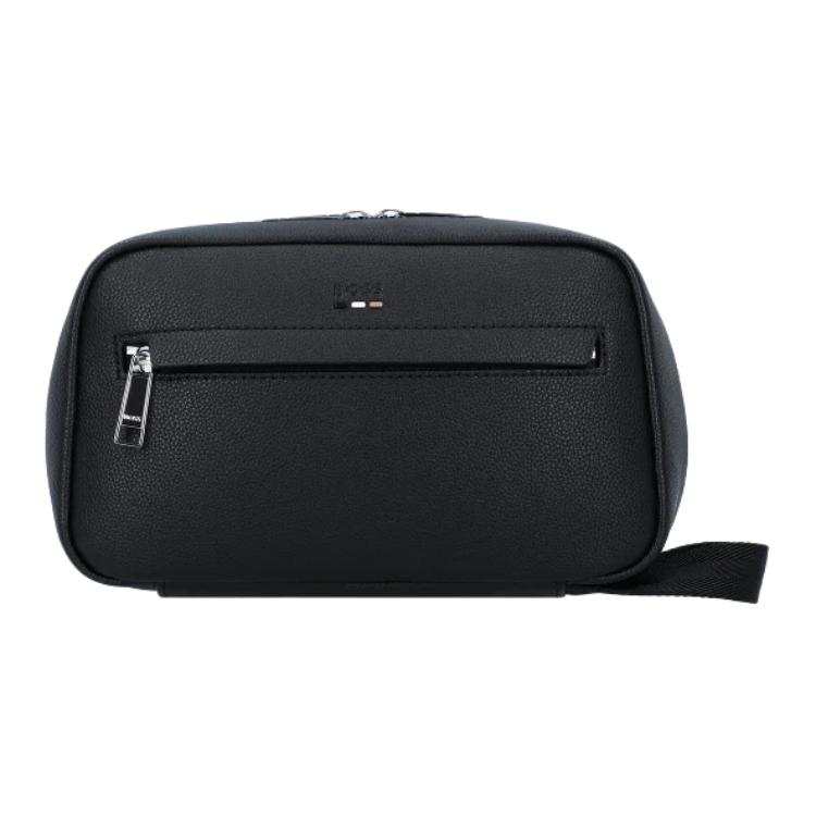 HUGO BOSS Polyurethane Toiletry Bag Unisex Black