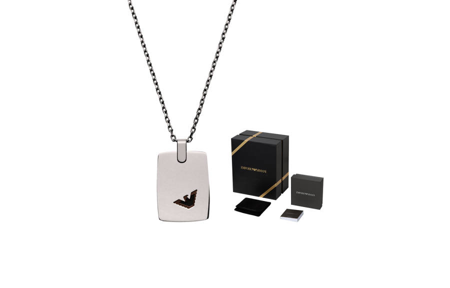 EMPORIO ARMANI Stainless Steel Necklaces Men's