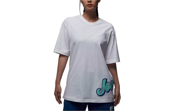 Jordan Jordan Drop Shoulder Sleeve T Shirt Women's White