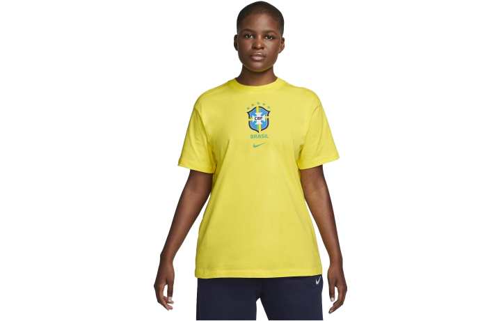 Nike Nike T Shirts Women's Yellow Crew Neck Moderate Other