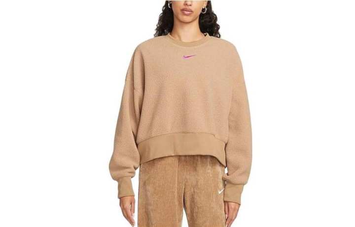 Nike Nike Sweatshirts Women's Brown Crew Neck Moderate Other