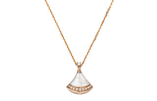BVLGARI Divas' Dream Series Diamond Necklaces Unisex Rose Gold