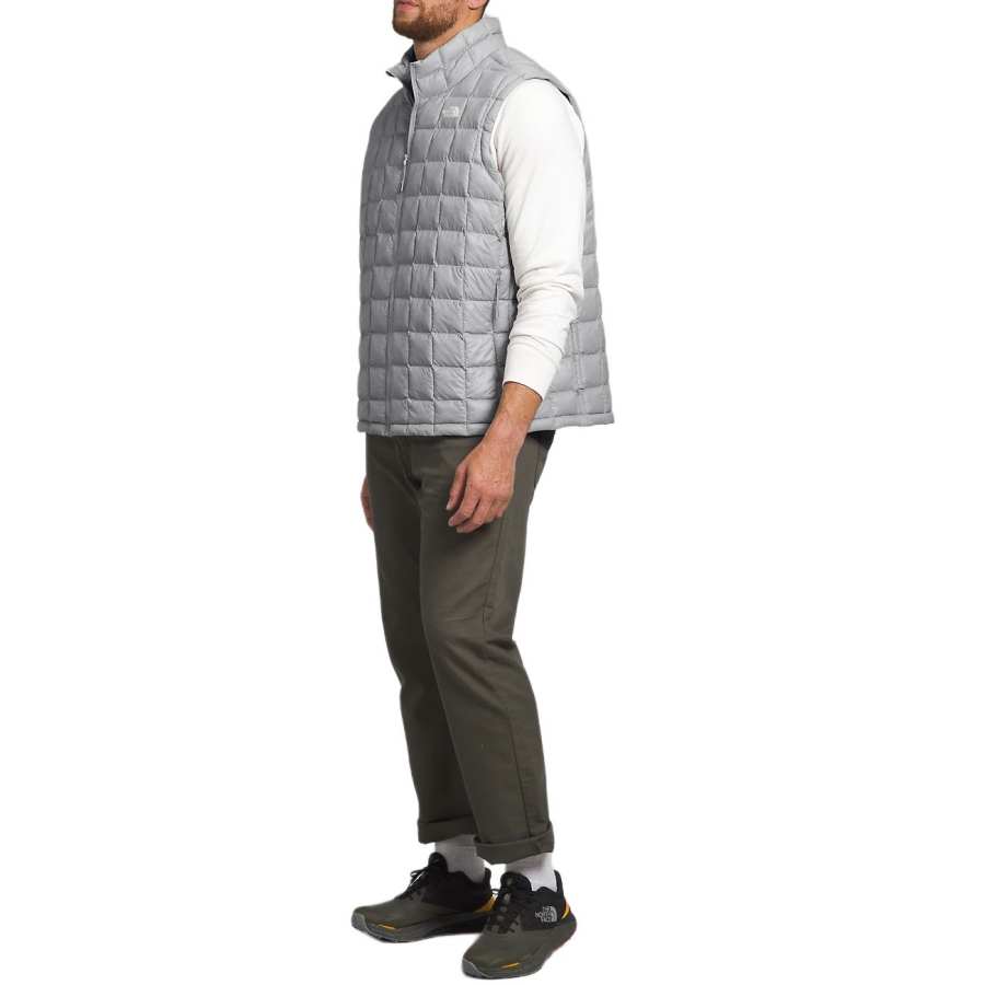 THE NORTH FACE Vests Men's Gray Stand Collar Moderate Other