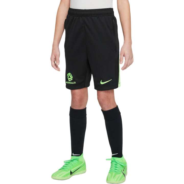 Nike Nike Dri FitAcademy Shorts Kids' Black/Lime/Lime