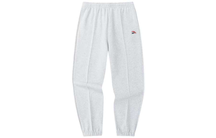 Anta Life Collection Knitted Sweatpants Unisex Gray Heather Gray