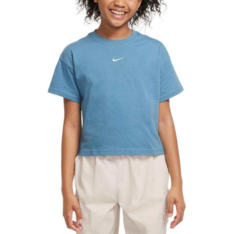 Nike Nike Sportswear Essentials T Shirt Aegean Storm Teenagers