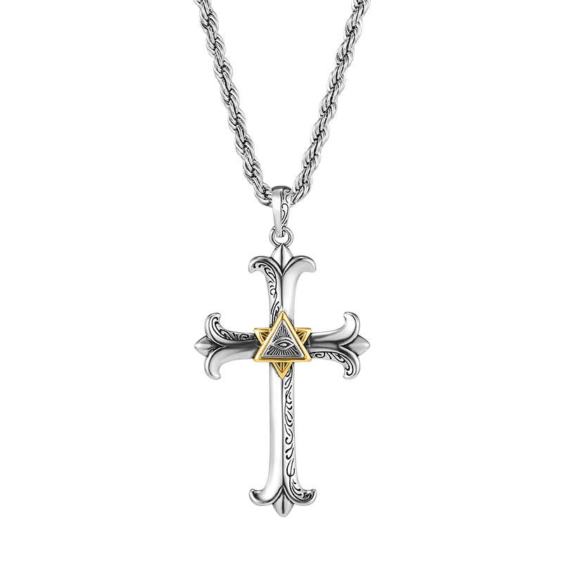 MUYKUY Titanium Steel Brass Necklaces Unisex