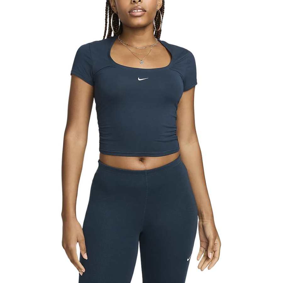 Nike Nike Sportswear Chill Knit Women's Short Sleeve Square Neck Top