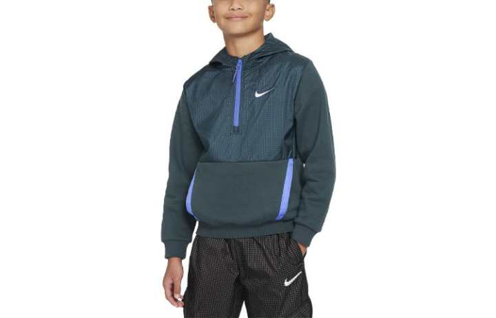 Nike Nike Sweatshirt Kids' Apparel Outdoor Play EasyOn Dark Cyan Kids'