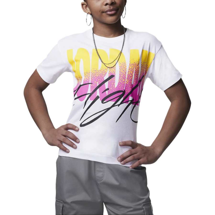 Jordan Jordan Flight RiseBig Kids' Graphic T Shirt T Shirt White Teenagers