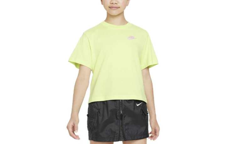 Nike Nike T Shirt Kids' Apparel Sportswear Light Lemon Kids'