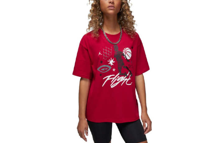Jordan Jordan Drop Shoulder Sleeve T Shirt Women's Gym Red