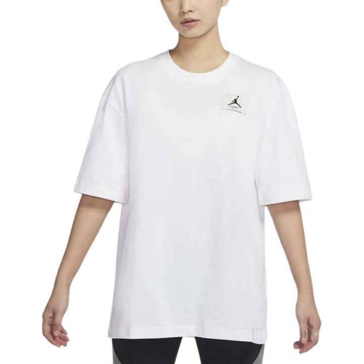 Jordan Jordan Drop Shoulder Sleeve T Shirt Women's White