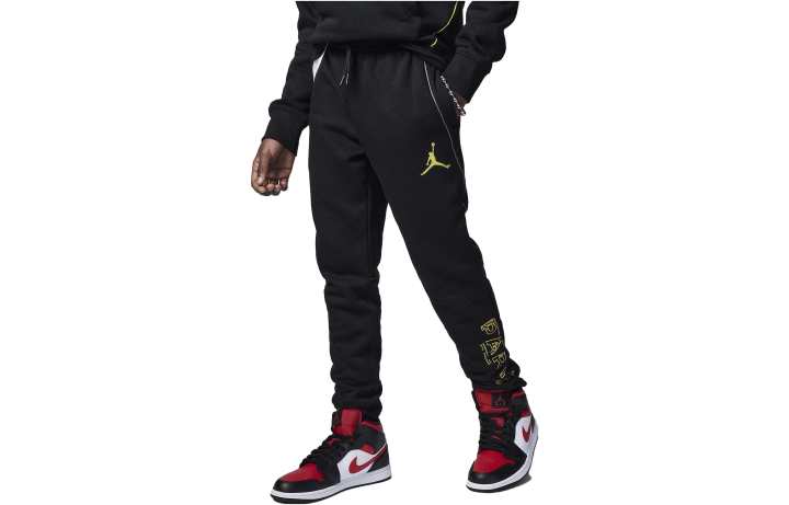 Jordan Jordan Knitted Sweatpants Kids' Apparel Paris Saint Germain Fleece Trousers Black Kids'