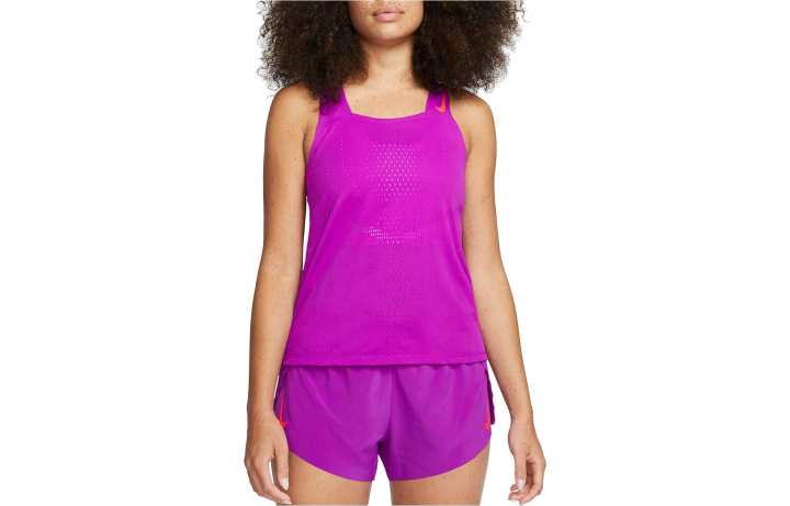 Nike Nike Tank Tops Women's Purple Square Collar Moderate Straight Fit