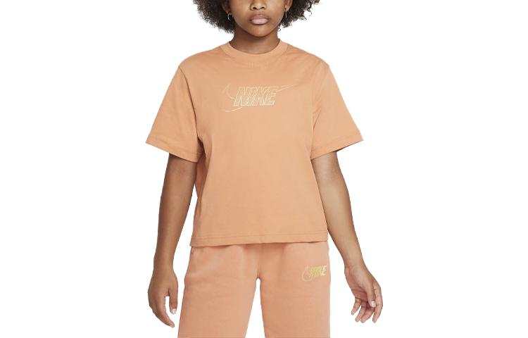 Nike Nike T Shirt Kids' Apparel Sportswear Brown Kids'