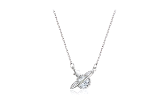 ZKY Necklaces Women's Silver+Box