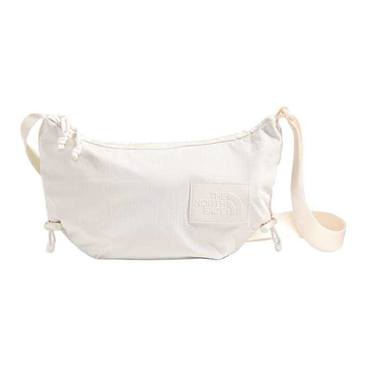THE NORTH FACE NEVER STOP Recycled Nylon Shoulder Bag, Crossbody Bag Women's White Sand Dune