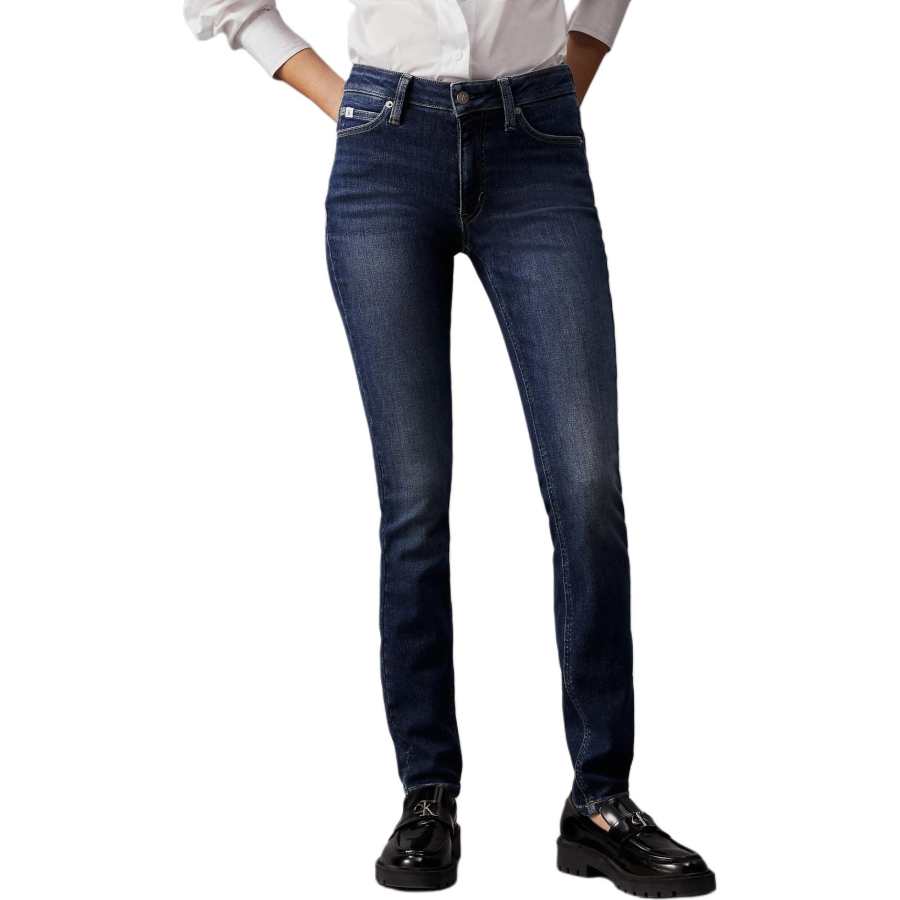 CALVIN KLEIN Jeans Europe Version Women's Dark Blue
