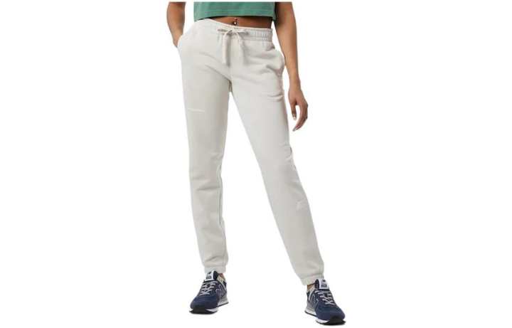 New Balance New Balance Knitted Sweatpants Women's White Moderate Cuffed Pants