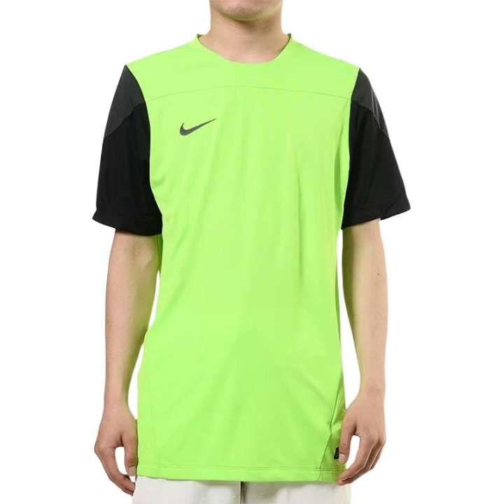 Nike Nike T Shirts Men's Neon Green Crew Neck Moderate Straight Fit