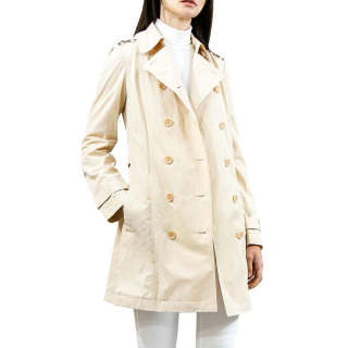 ARMANI JEANS Trench Coats Women's Umber Suit Collar Moderate