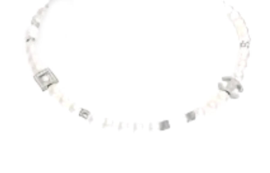 CHANEL CHANEL Double C Pearl Necklaces Women's Silver